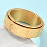 Herrenring aus Stahl Golden Universe