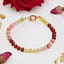 Roter Jaspis Armband Mix aus Halbedelsteinen