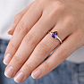 Silberring mit Amethyst