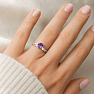Silberring mit Amethyst