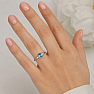 Silberring mit Schweizer Blautopas