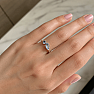 Silberring mit blauem Topas
