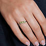 Silberring mit Olivin