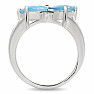 Topas blauer Ring Silber Ag 925 R5066BT