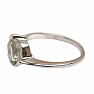 Silberring mit grünem Amethyst