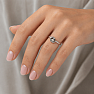 Silberring mit grünem Amethyst