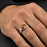 Silberner Herrenring mit Tigerauge