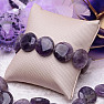 Amethyst-Scheibenarmband 2 cm