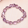 Amethyst lila Armband Nugget 10 mm