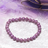 Lepidolith-Armband aus geschliffenen Perlen (6 mm)