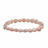 Armband aus rosa Opalperlen im Schliff, 8 mm