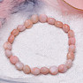 Armband aus rosa Opalperlen im Schliff, 8 mm