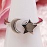 Ring für die Hexe Mond und Stern