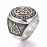 Herrenstahlring Valknut