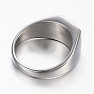 Herren Stahlring Silver Seal