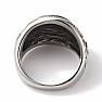 Herrenring aus Stahl mit Triquetra-Siegel
