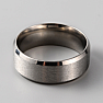 Herren Stahlring Silber Basis