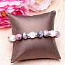 RB Design 163 Armband aus rosa-grauem Jadeit