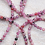 Rubinarmband extra geschliffene Perlen in AA-Qualität