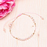 Modisches Roségold-Armband mit Shamballa-Verschluss