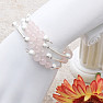 Dreireihiges modisches Armband aus Rosenkranz, Perlen und Stahl