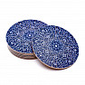 6er Set Feng Shui Untersetzer Blaues Mandala