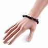 Set aus Obsidian-Armband und Ohrringen