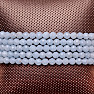 Angelit-Armband extra geschliffene Perlen in AA-Qualität