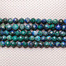 Azurit-Armband extra geschliffene Perlen in AA-Qualität