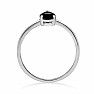 Schwarzer Spinellring Silber Ag 925 RBC301