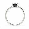 Schwarzer Spinellring Silber Ag 925 RBC302