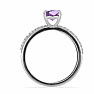 Silberring, besetzt mit brasilianischem Amethyst und Zirkonen Ag 925 046587 BRAME