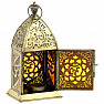 Lampe - Lotus-Kerzenhalter aus Metall und Om-Symbol für Teelichter