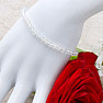 Topas weißes Armband extra geschliffene Perlen in AA-Qualität