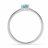 Topas blau geschliffener Ring Silber Ag 925 RBC306