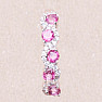 Silberring mit rosafarbenem Topas und Zirkonen Ag 925 020711 PT