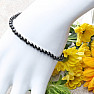 Schwarzes Skoryl-Armband aus Turmalin, extra geschliffene Perlen in AA-Qualität