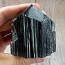 Schwarzer Turmalin Scoryl roh polierte Spitze 4