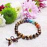 Tiger Eye Buddha hatte ein Chakra-Armband