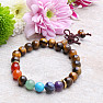 Tiger Eye Buddha hatte ein Chakra-Armband