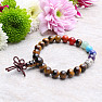 Tiger Eye Buddha hatte ein Buddha-Kopf-Chakra-Armband