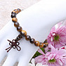 Tiger Eye Buddha hatte ein Buddha-Kopf-Chakra-Armband