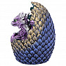 Statue Purpurroter Drache in einem Ei