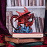 Statuette roter Drache Wächter