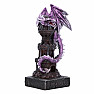Turmwächter-Drachenfigur lila