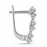 Silberohrringe mit geschliffenen Diamanten Ag 925 058822 DIA