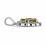 Silberanhänger mit geschliffenen Citrinen und Zirkonen Ag 925 010902 CT