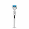 Silberring mit Blue Sky Topas und Zirkonen Ag 925 012722 BT