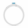 Silberring mit Blue Sky Topas und Zirkonen Ag 925 015992 BT