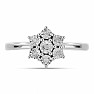 Silberring mit geschliffenem Diamanten Ag 925 016136 DIA